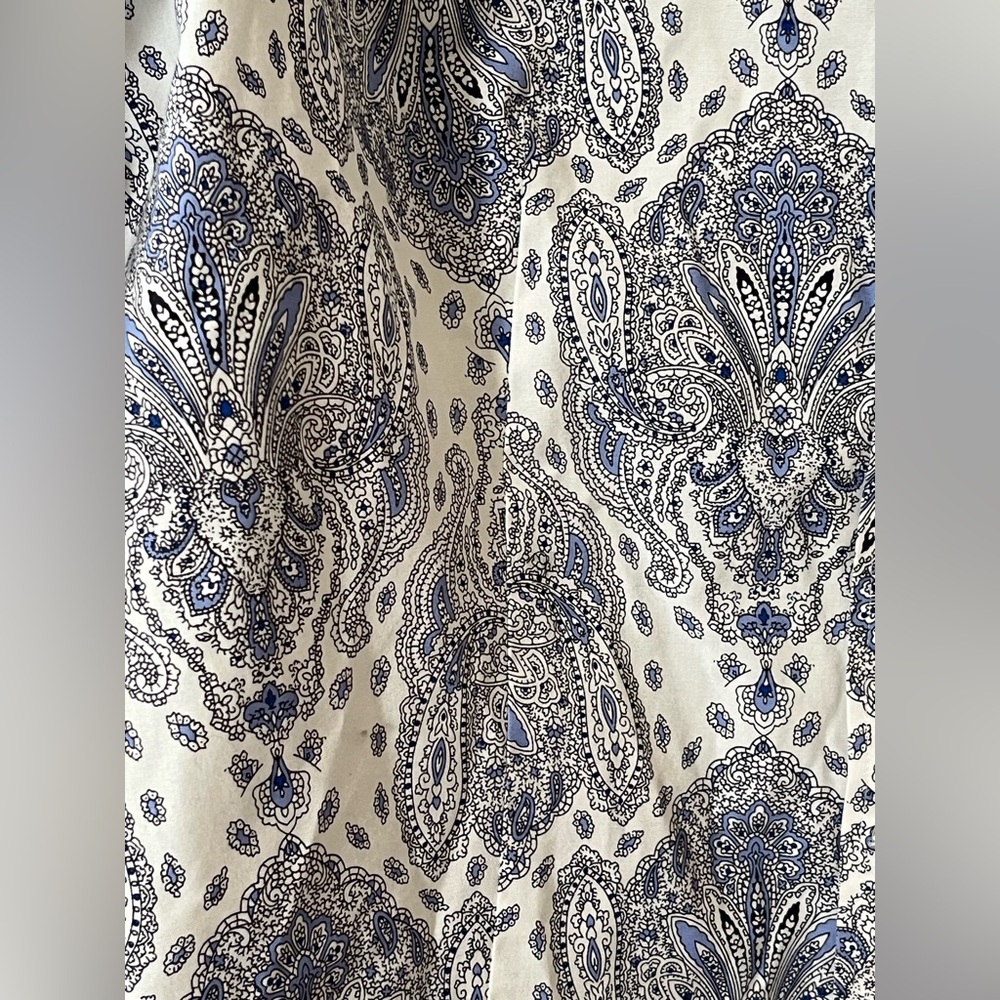 Talbots Unique Paisley Button-Up Shirt Women’s Size 6 - Picture 6 of 13